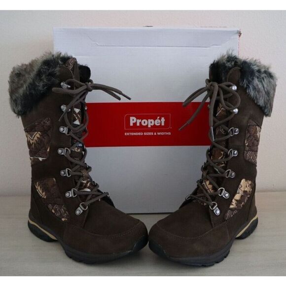 Propèt WBX032S Women's Sz 6.5 Brown Quilt Peri Boots - Picture 3 of 10